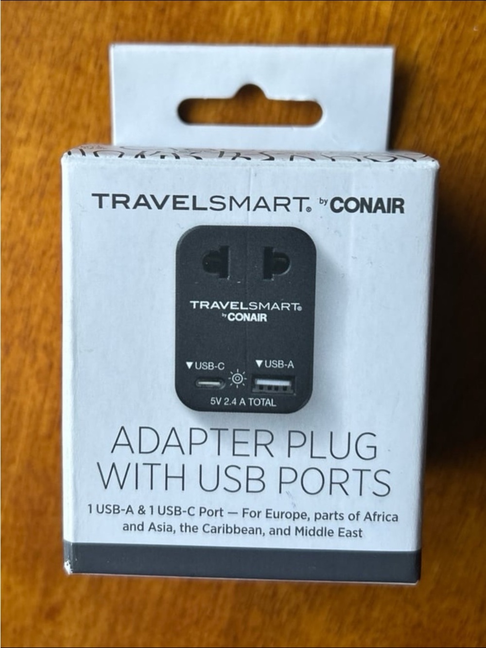 New Travel Smart by Conair NWG20XR adapter plug with USB ports
